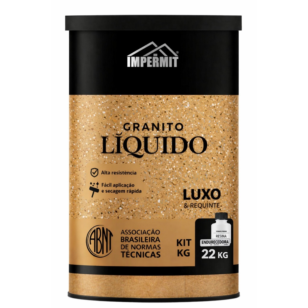Granito liquido revestimento emalagem promoçional KIT 22kg IMPERMIT
