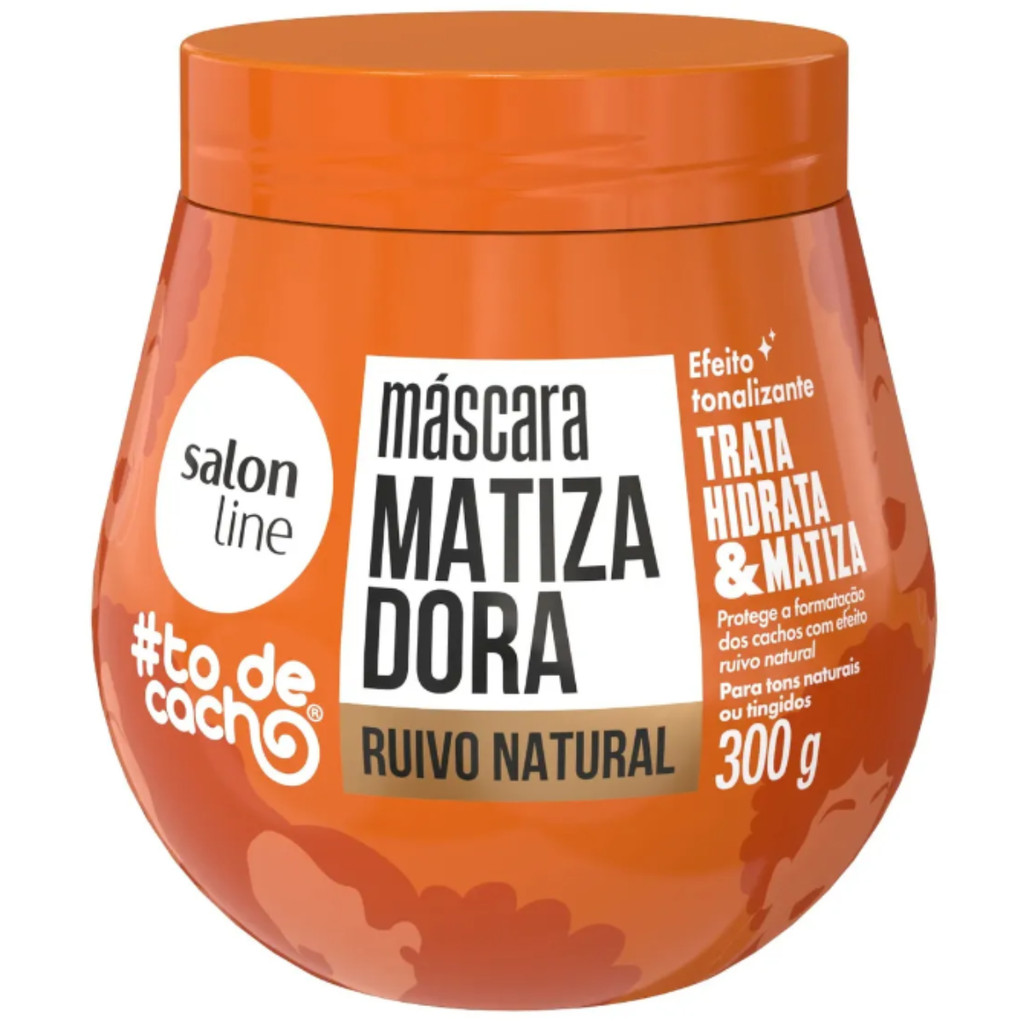Máscara Matizadora Ruivo Natural #Todecacho Salon Line 300g