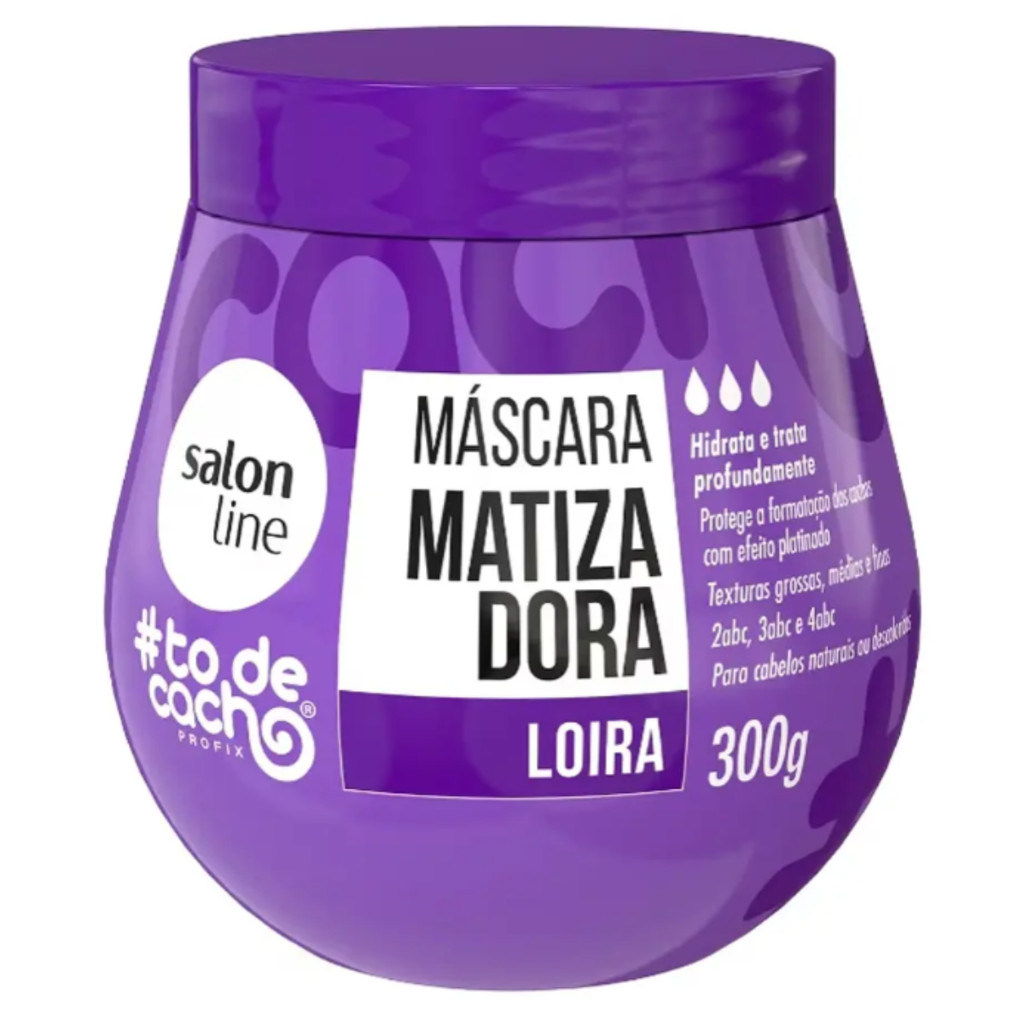 Máscara Matizadora Roxa #Todecacho Salon Line 300g