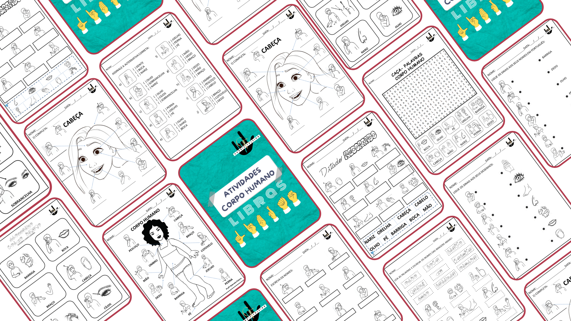 CORPO HUMANO- ATIVIDADES DIVERSAS EM LIBRAS