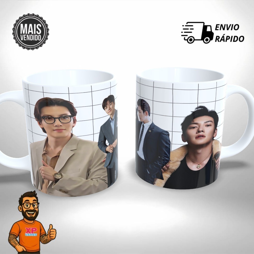 Caneca Personalizada – Ji Chang Wook Idol Kpop Dorama  - Alumínio Presente