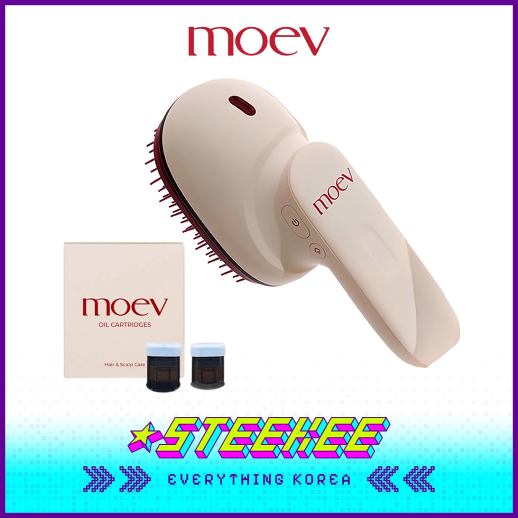 Moev Anti Frizz Hair Steamer Pro Scalp Massager Pente Portátil Sem Fio Com Óleo Essencial Da Stekee Korea 4098