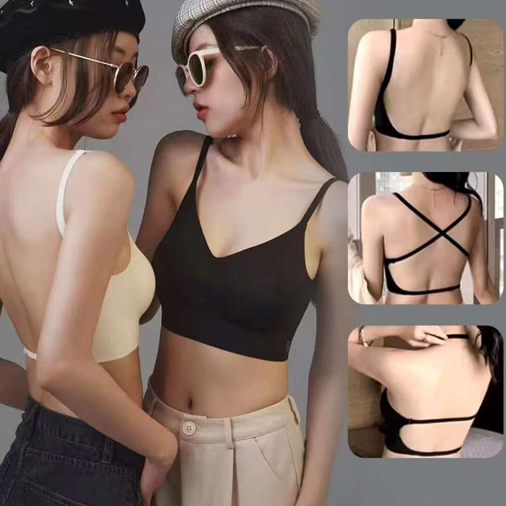 Sutiã Feminino Sem Costas Multifuncional Bojo Removível Várias Formas De Uso Para Vestidos E Blusas De Verão