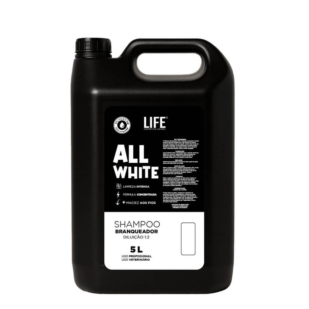 Shampoo Branqueador Pet ALL WHITE 5L