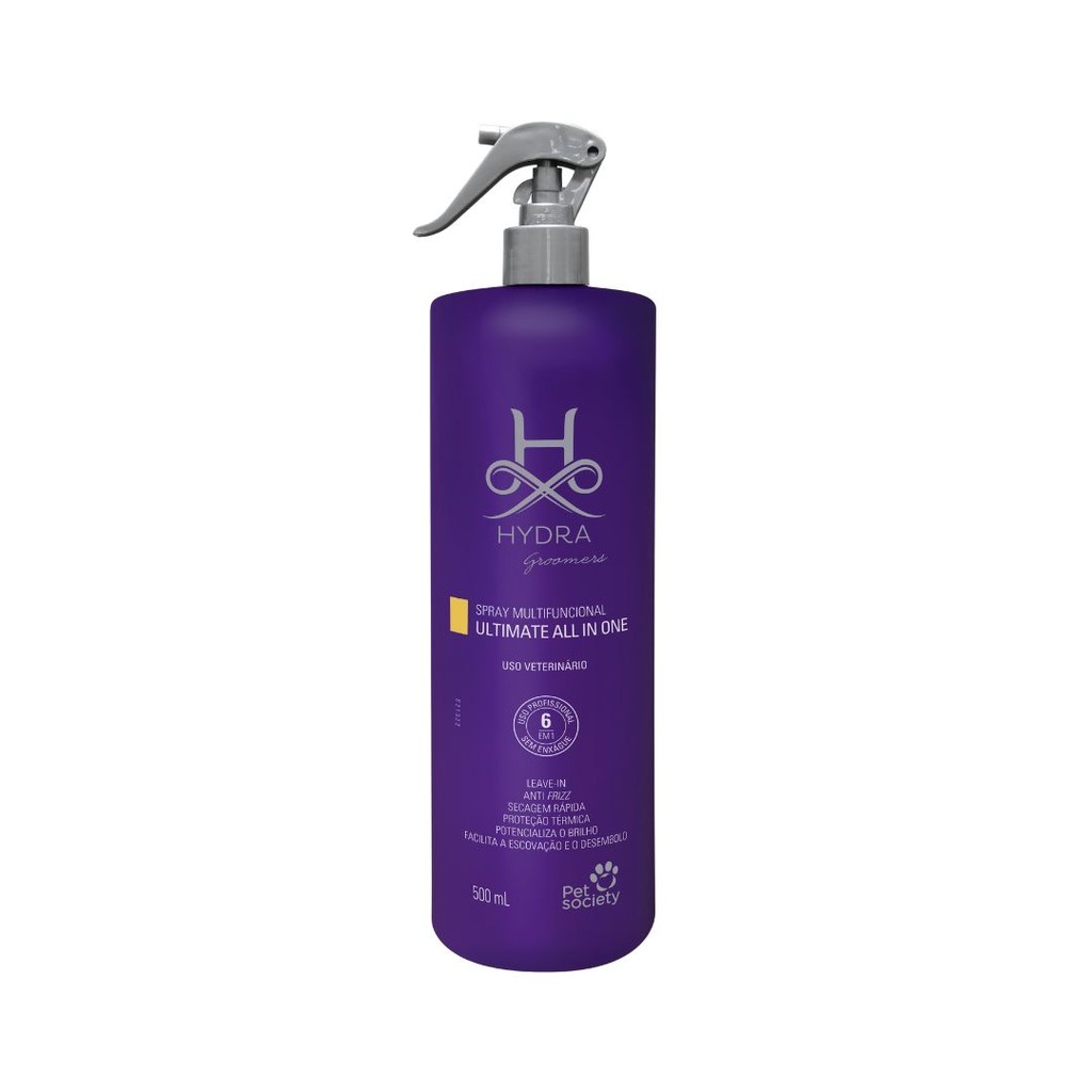 Spray 6 em 1 Multifuncional Para Pets Hydra Groomers Ultimate All In One 500mL