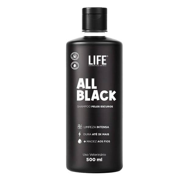 Shampoo Pet para Pelos Escuros ALL BLACK Life 500ml