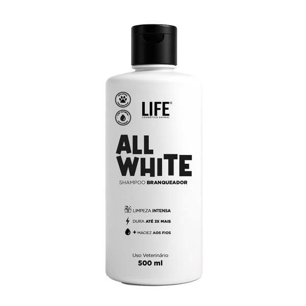 Shampoo Pet para Pelos Claros ALL WHITE Life 500ml
