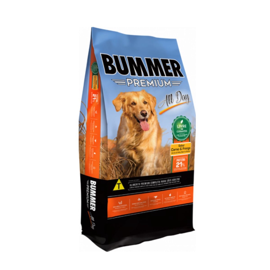 RAÇÃO BUMMER ALL DAY ALIMENTO EQUILIBRADO 15Kg PREMIUM