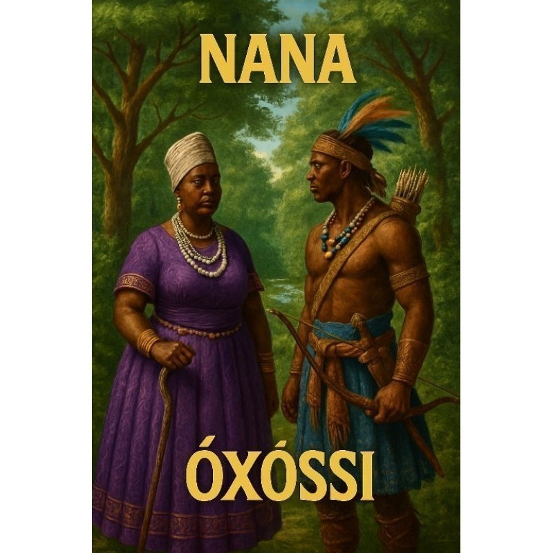 Quadro Decorativo Nana e Oxossi Orixá