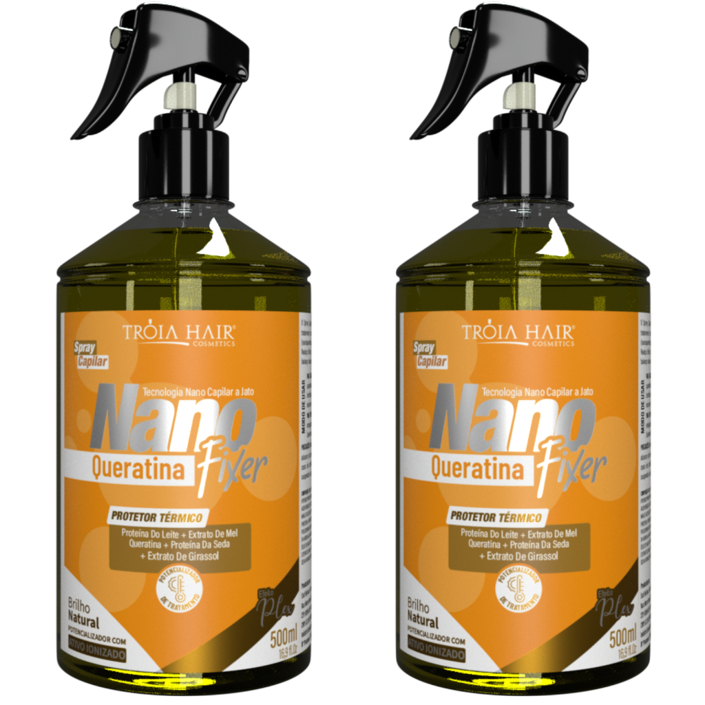 KIT 2 NANO FIXER QUERATINA 500ml – RECONSTRUÇÃO INTENSIVA E FORTALECIMENTO DOS FIOS