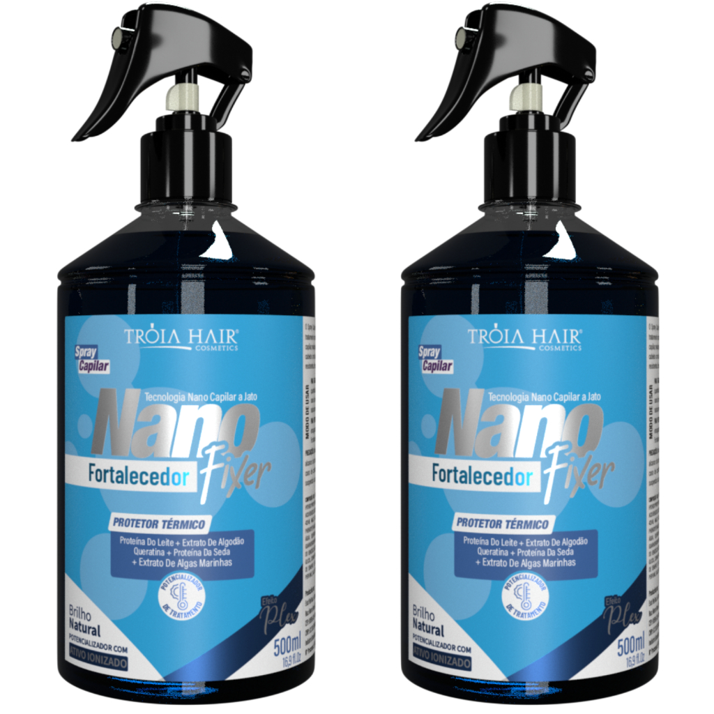 KIT 2 NANO FIXER FORTALECEDOR 500ml – FORTALECIMENTO INTENSIVO E REDUÇÃO DA QUEBRA