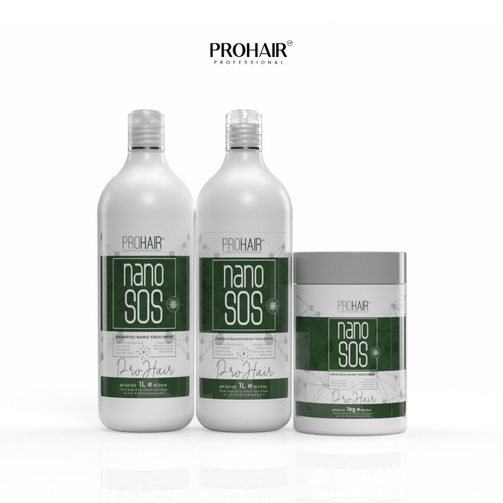 Kit Reconstrução Capilar Nano SOS Pós Química Queratina Prohair