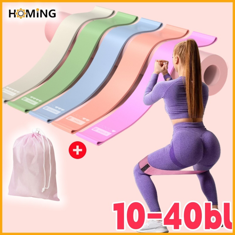 Kit 5/10 Faixas Elásticas De Resistência Fitness Workout Gym Yoga Pilates-Entrega Rápida