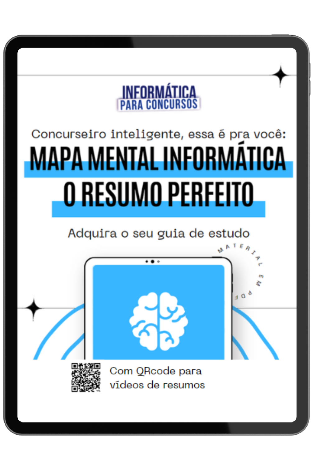 MAPA MENTAL - INFORMÁTICA PARA CONCURSOS PÚBLICOS