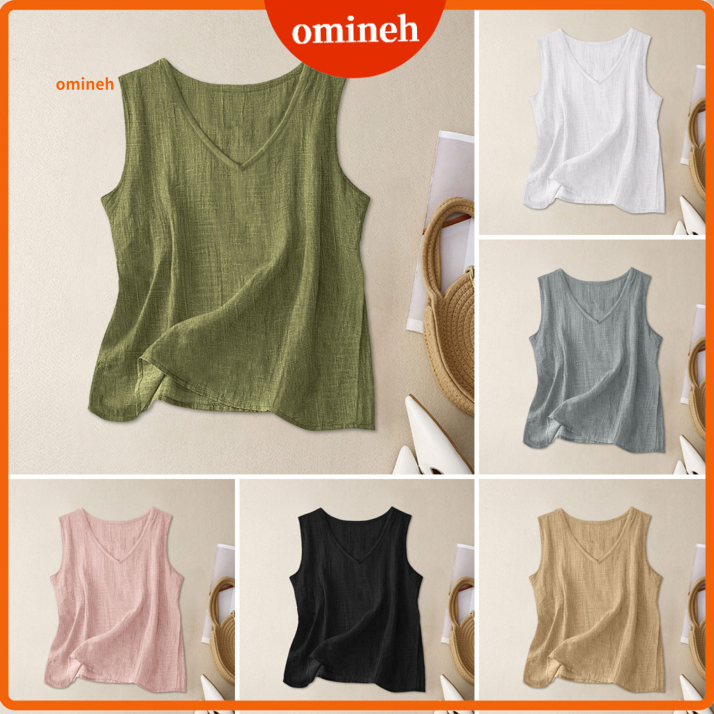 Women Lightweight Tops Soft Women’s V Neck Tank Top Loose Fit Breathable Summer Vest Wear Blouse for Hot Weather Comfo