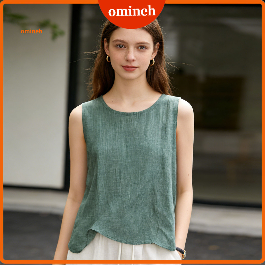 Breathable Summer Top Blouse Women’s Vest O-neck Loose Fit Lightweight Essential for Spring Wear Perfect for Southeast