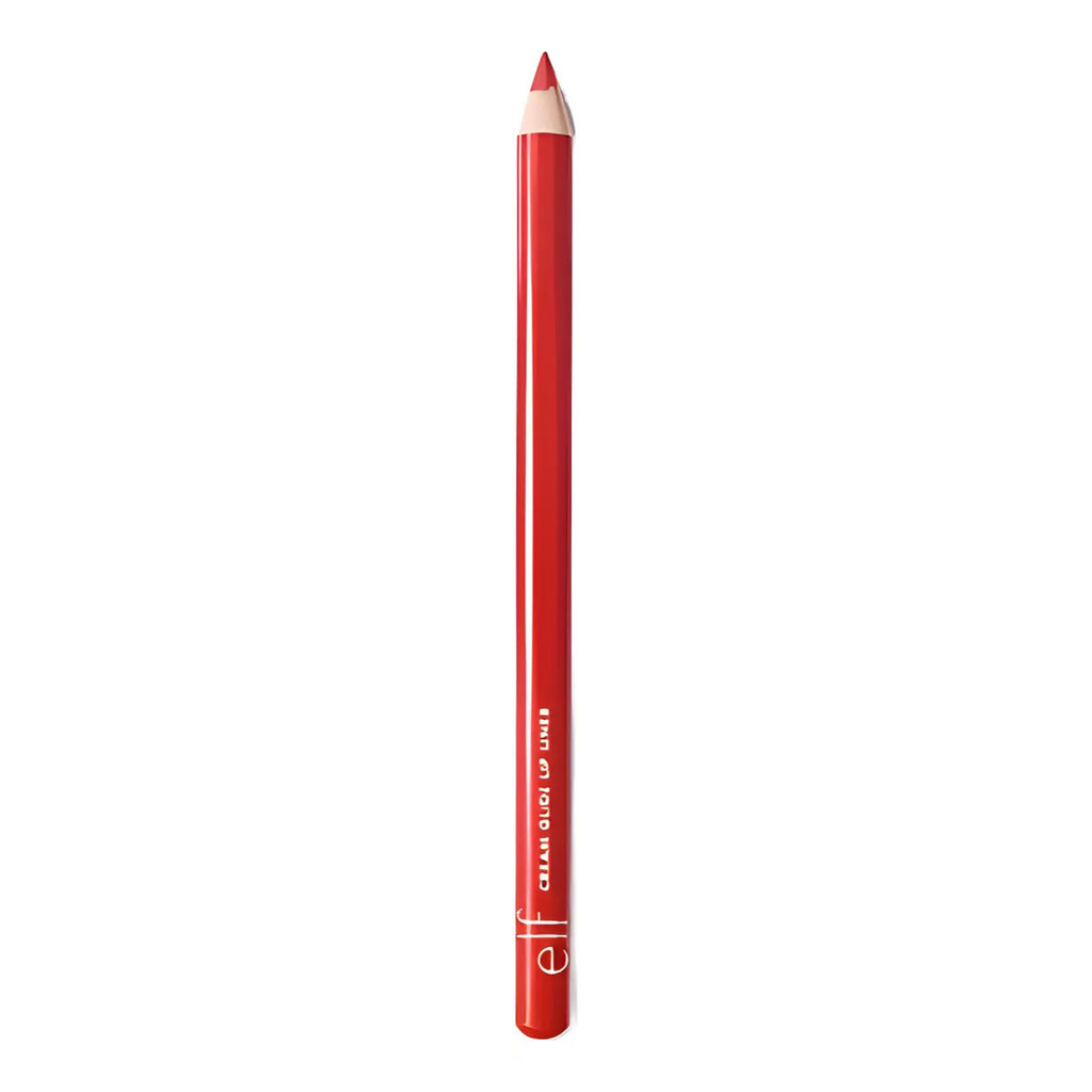 Lápis Delineador Labial e.l.f. Cream Glide Red Receipt Vermelho Semi-Matte Original EUA