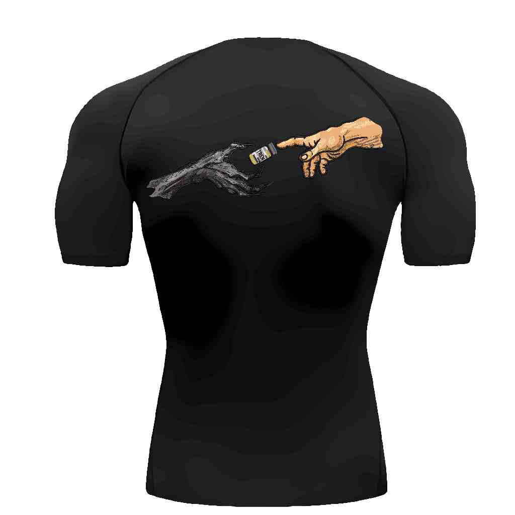 Camiseta compressão premium costas trembolona trembo gringa Treino academia