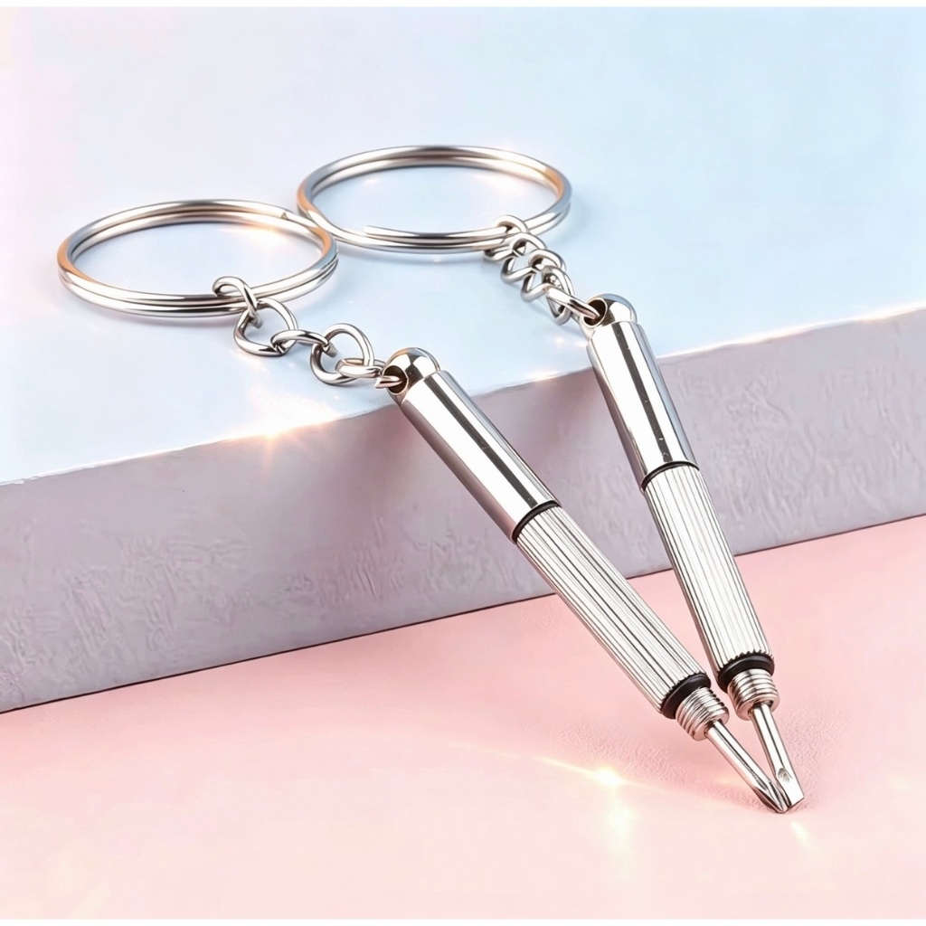 Mini Chaveiro 3 em 1 Chave de Fenda Reparo Relógio Oculos Relogio Chave de fenda portátil Nova