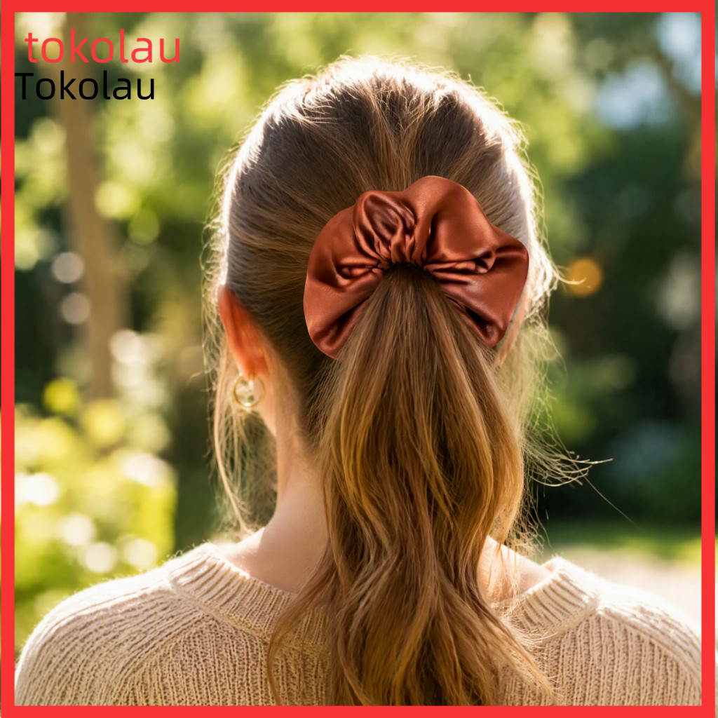 Elastic Hair Ties for Thick Fashionable Wrist Accessories for Girls Satin Scrunchies for Women – High Elasticity Non-s