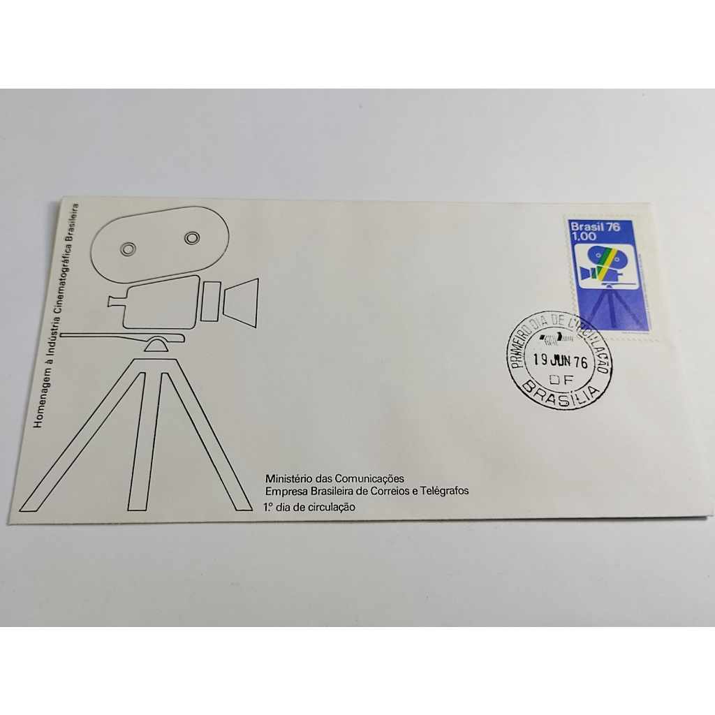Envelope Postal FDC Filatelia - Hom à Ind Cinematográfica Bras 1976