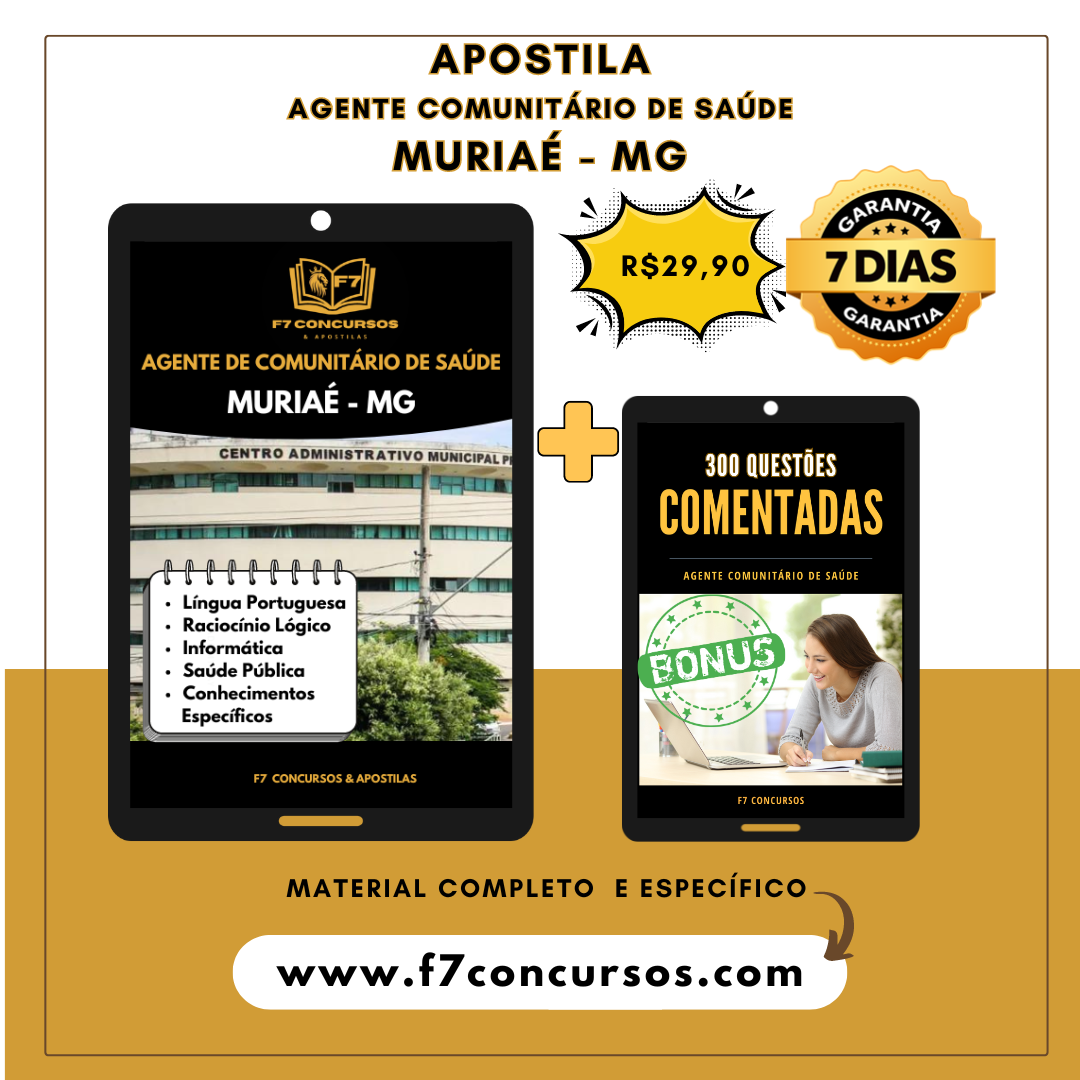 Apostila Agente Comunitário de Saúde de Muriaé - MG