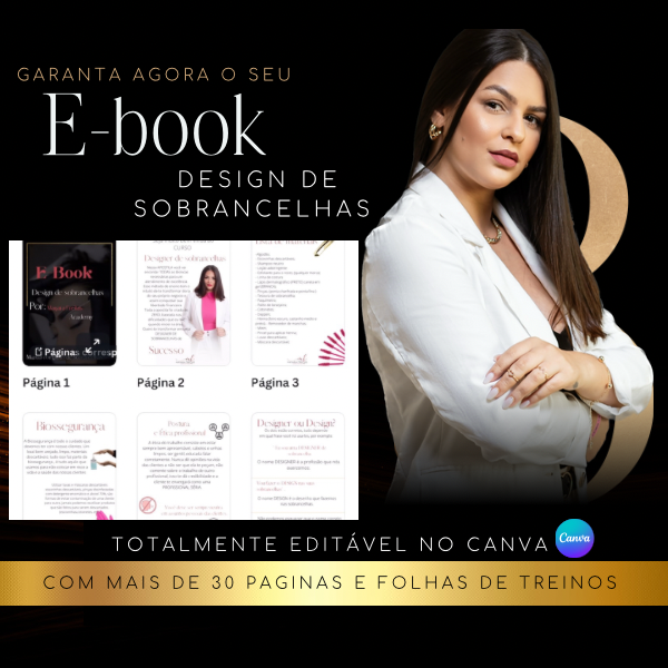 E-book Design de sobrancelhas editável