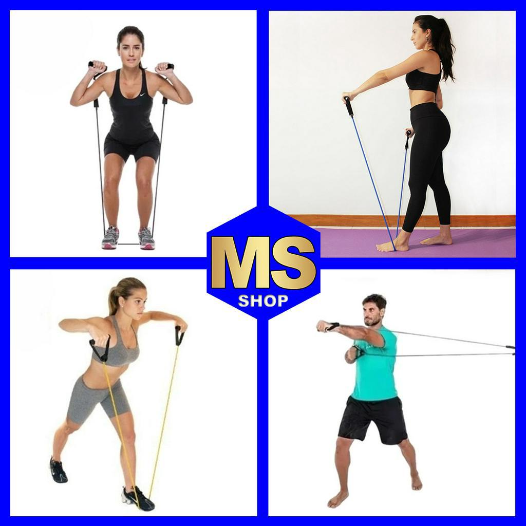 Elástico Extensor Funcional Tensão 1 Via 1,40cm Powertube Academia Musculação Preto