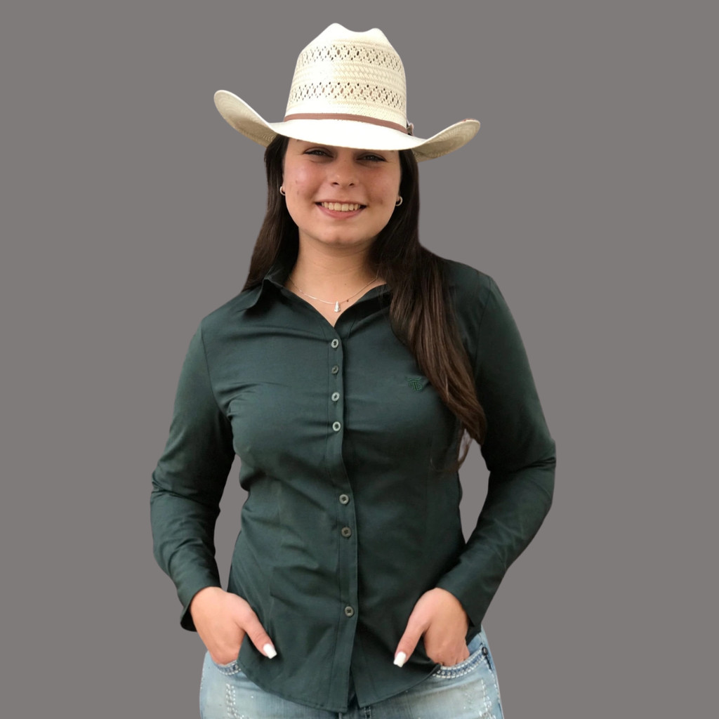 Camisa Brand Western Verde logo Verde
