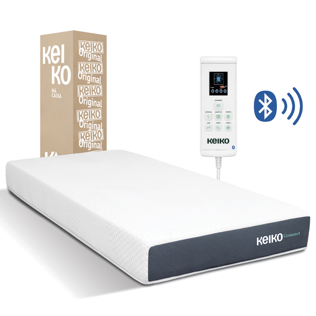 Colchão Solteiro Connect Com Molas D45 App De Massagem 25x88x188 Keiko