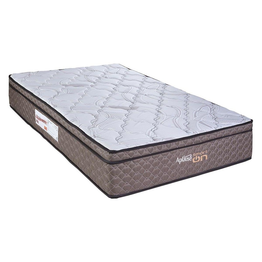 Colchão Solteiro c/ Vibro Massagem Aplause Smart Brown (88x188x26) - Paropas