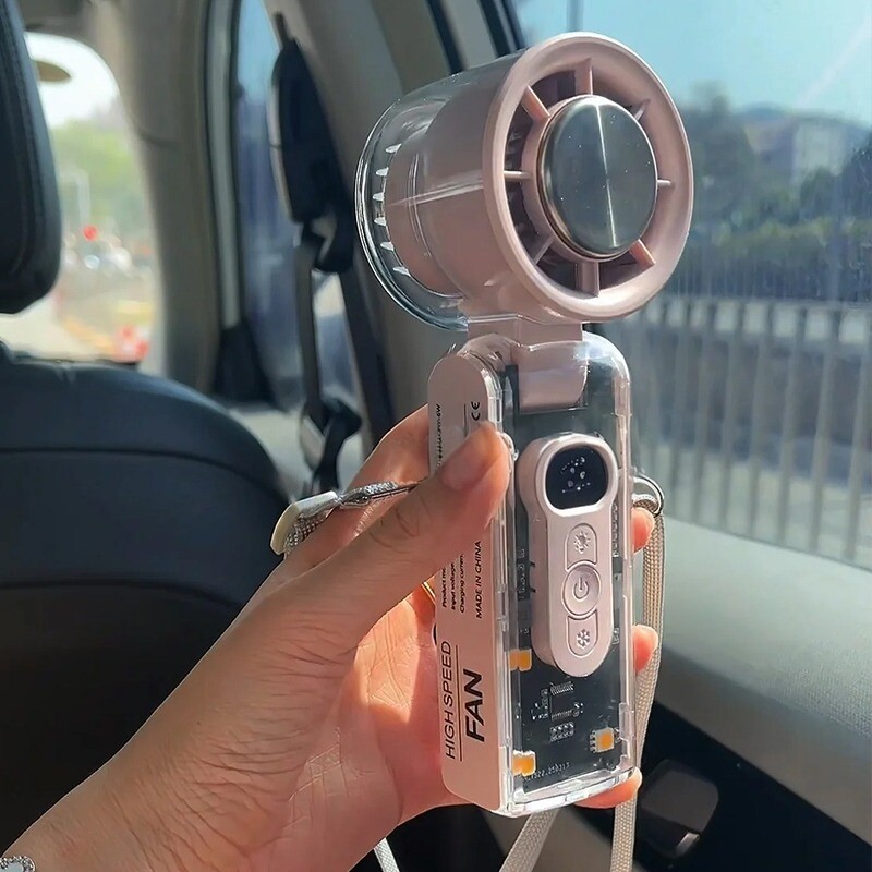 [Good Goods] Super powerful mini handheld fan with semiconductor cooling, neck-mounted electric fan, portable outdoor co