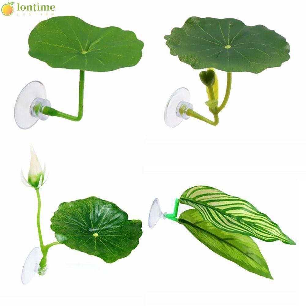 LONTIME Betta Fish Rest Leaf , Folhas De Lótus Simuladas/Folha Artificial Desova De Peixes Planta Ornamental