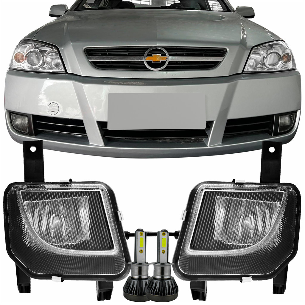 Par Farol Milha Astra 2003 A 2010 Zafira 05 A 12 + Lâmp. LED
