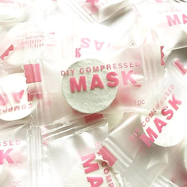Kit 72 pcs Máscara Desidratada Comprimido Compactada Facial e Toalhas de Algodão Diy Compressed