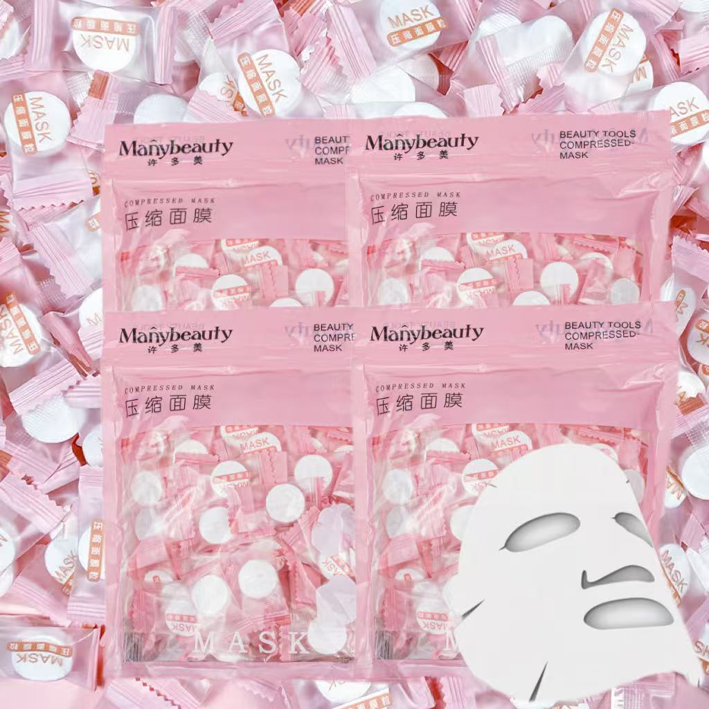 Kit 30/50/120/200 Unidades Máscara Facial Comprimida - DIY Compressed Mask