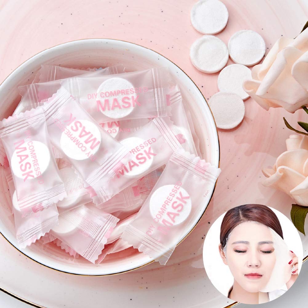 Kit 30 unidades Máscara Facial Comprimida - Kit 30 Diy Compressed Mask