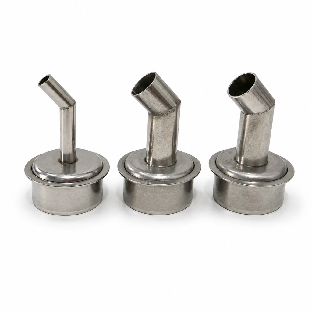 Kit 3 Bicos Curvos 45º Estação Retrabalho Quick e Sugon 23mm