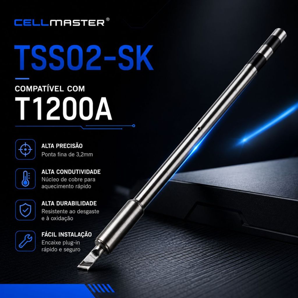 Ponta Ferro de Solda Quick TSS02-SK  Tipo Faca