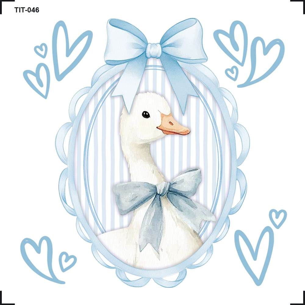 Transfer de Imagem Litoarte 8x8cm TIT-046 Goose Blue