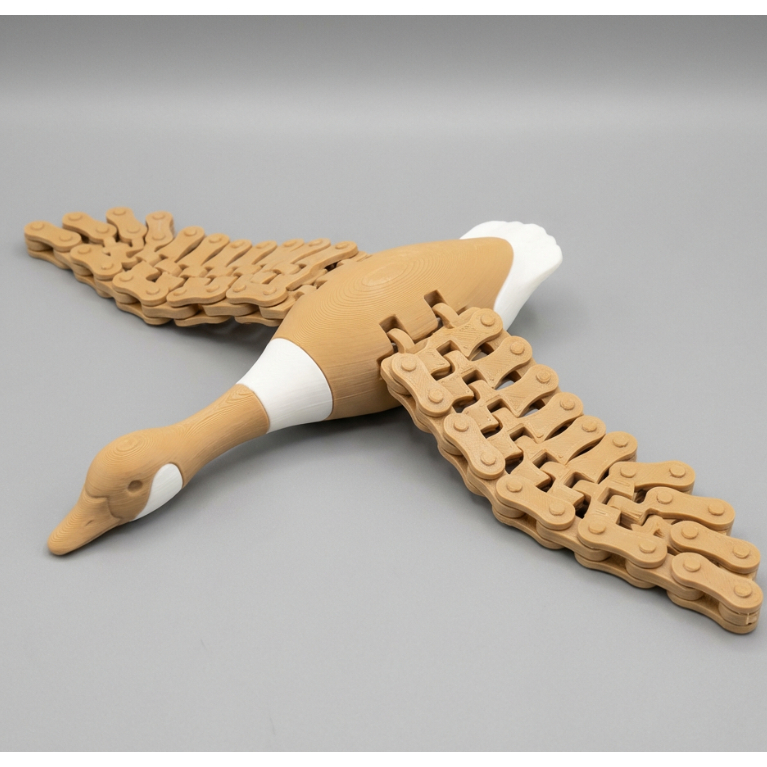 Figura Móvel Articulada Flexi Wild Goose 3D Impressa Em Vida Selvagem Estoque Pronto