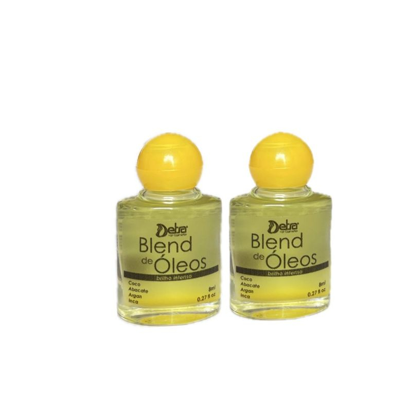 Blend de Óleos Capilares 8ml 2 Unidades Detra Hair Cosmeticos Brilho e Nutrição