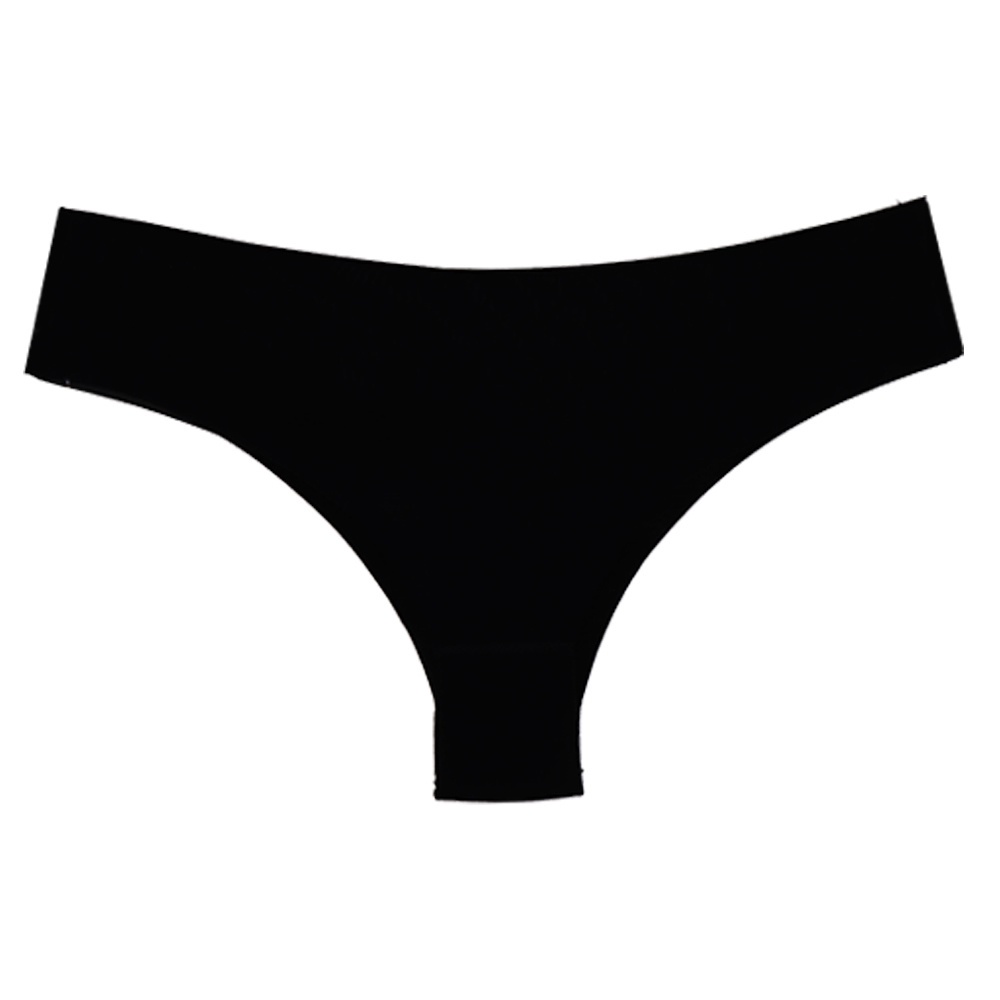 Calcinha Tanga Sem Costura Corte a Laser Moda Intima QLC SPORT Preto