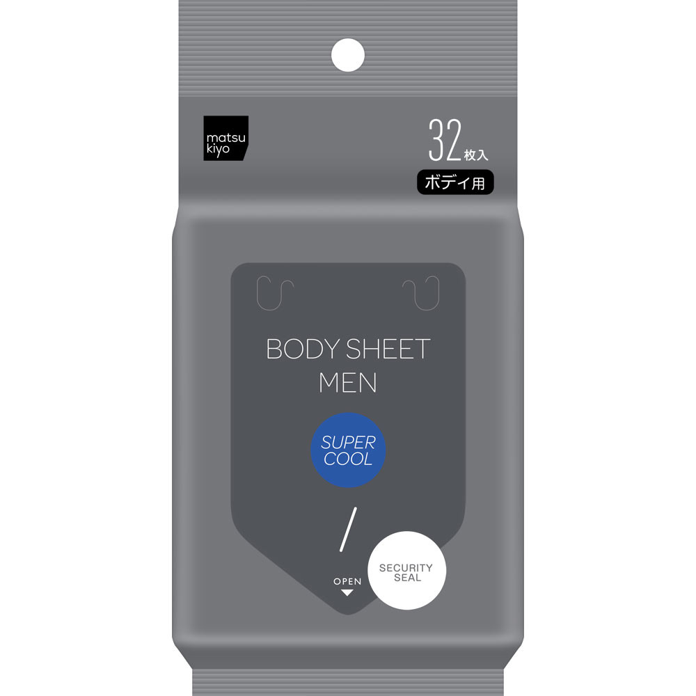 Men's body sheet SUPERCOOL 32 sheets Body Paper Men's Paper