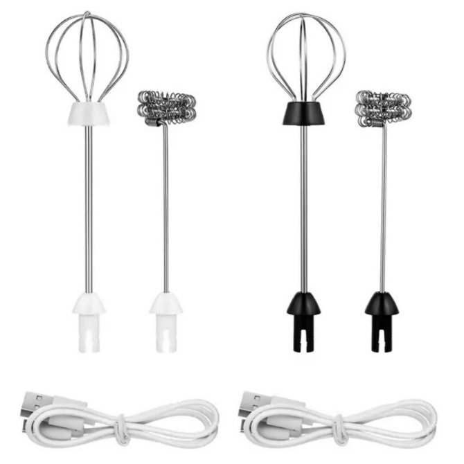 Mini Misturador Portátil Batedor USB Recarregável Ovo/Leite BM01-2022