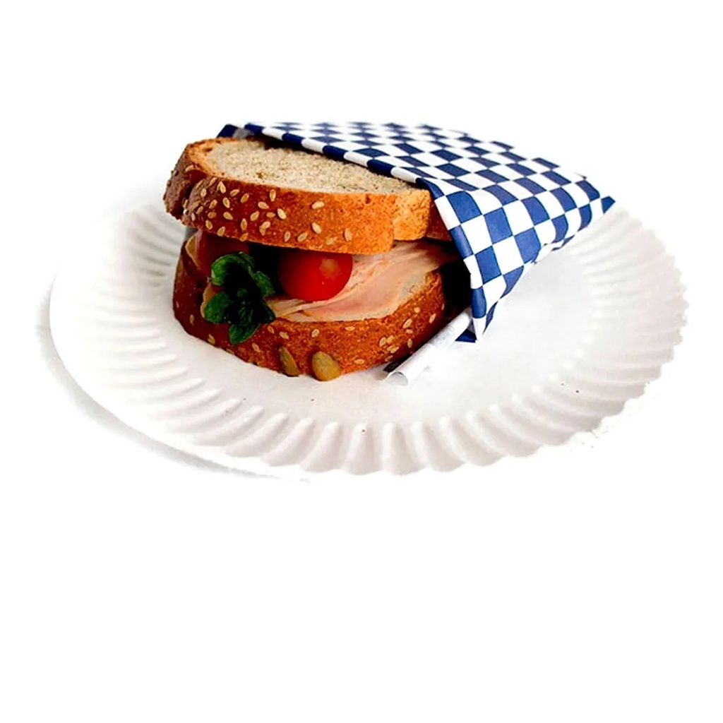 Papel Acoplado Hambúrguer Para Viagem Burguer Frios 1000 Und