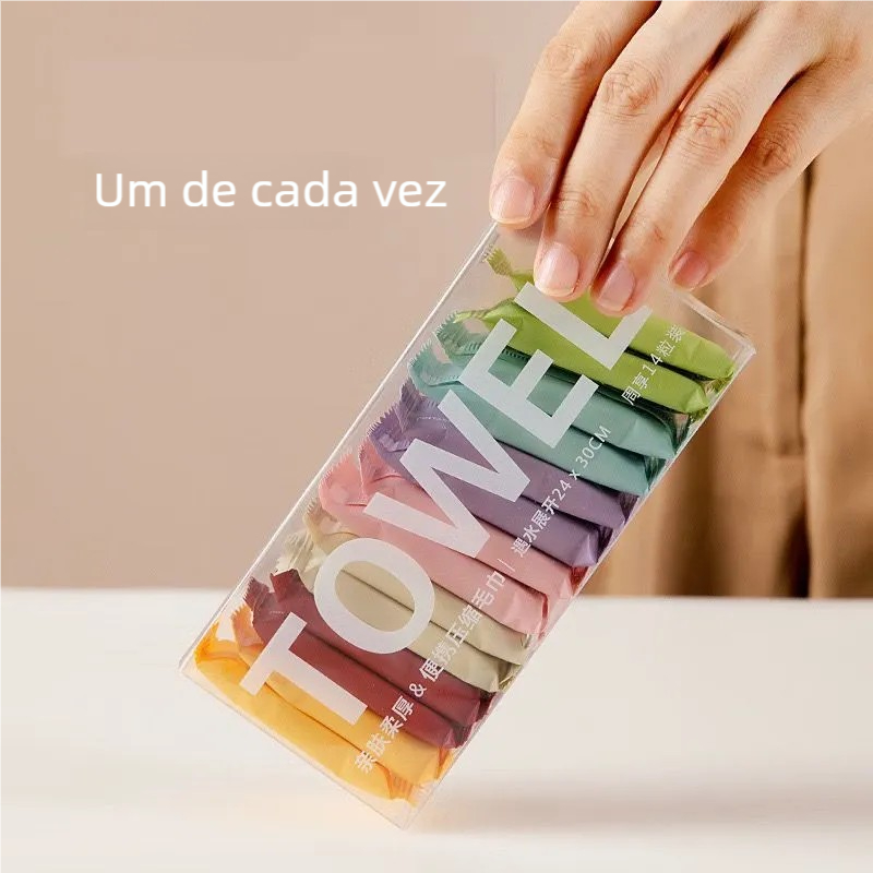 Toalhas Espessadas de Viagem 14 Unidades - Panos Descartáveis Comprimidos