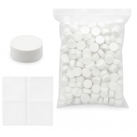 Toalha Comprimida Mágica 100 Unid Compacta Portátil Viagem Camping Higiene Prática Paper Towel