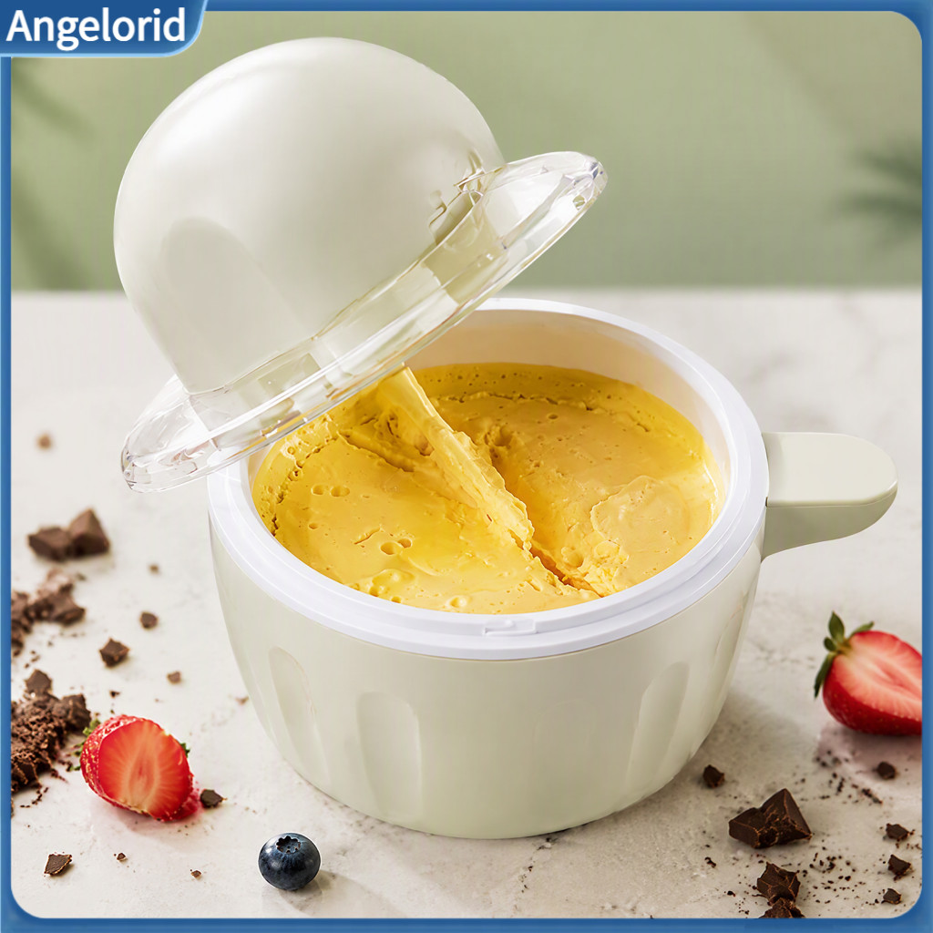 Portable Electric Ice Cream Maker Automatic Gelato Sorbet Machine Cordless Mug – Rechargeable Mini Freezer Bowl for Ho