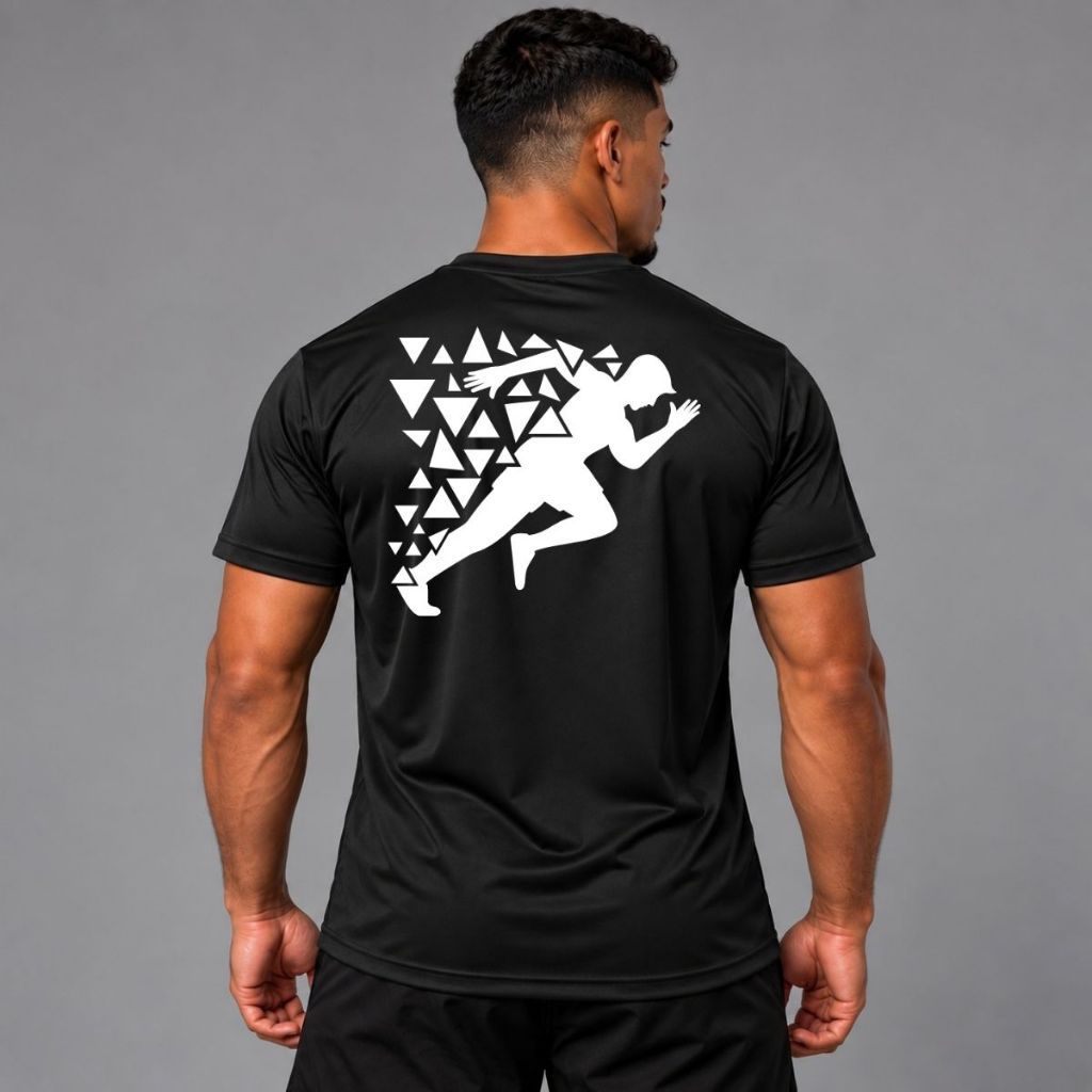 Camiseta DryFit Masculina Corrida Running Estampada Esportiva Treino Academia Fitness